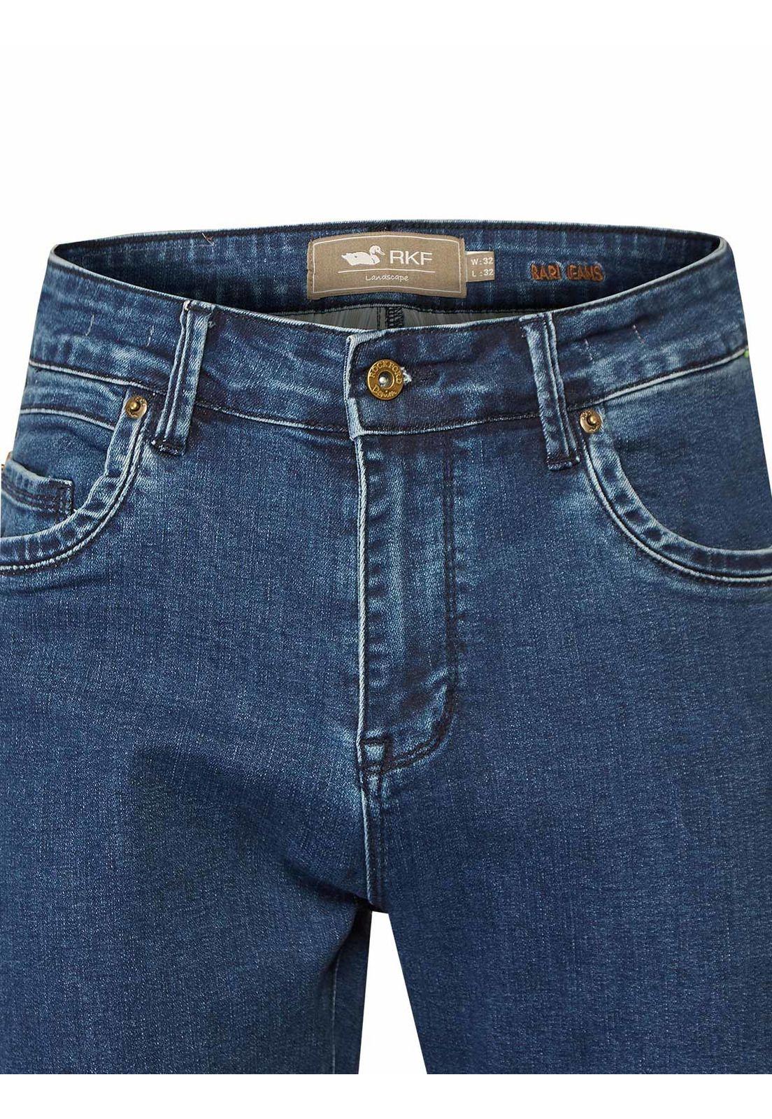 Jeans Algodón Hombre Bari Azul-3
