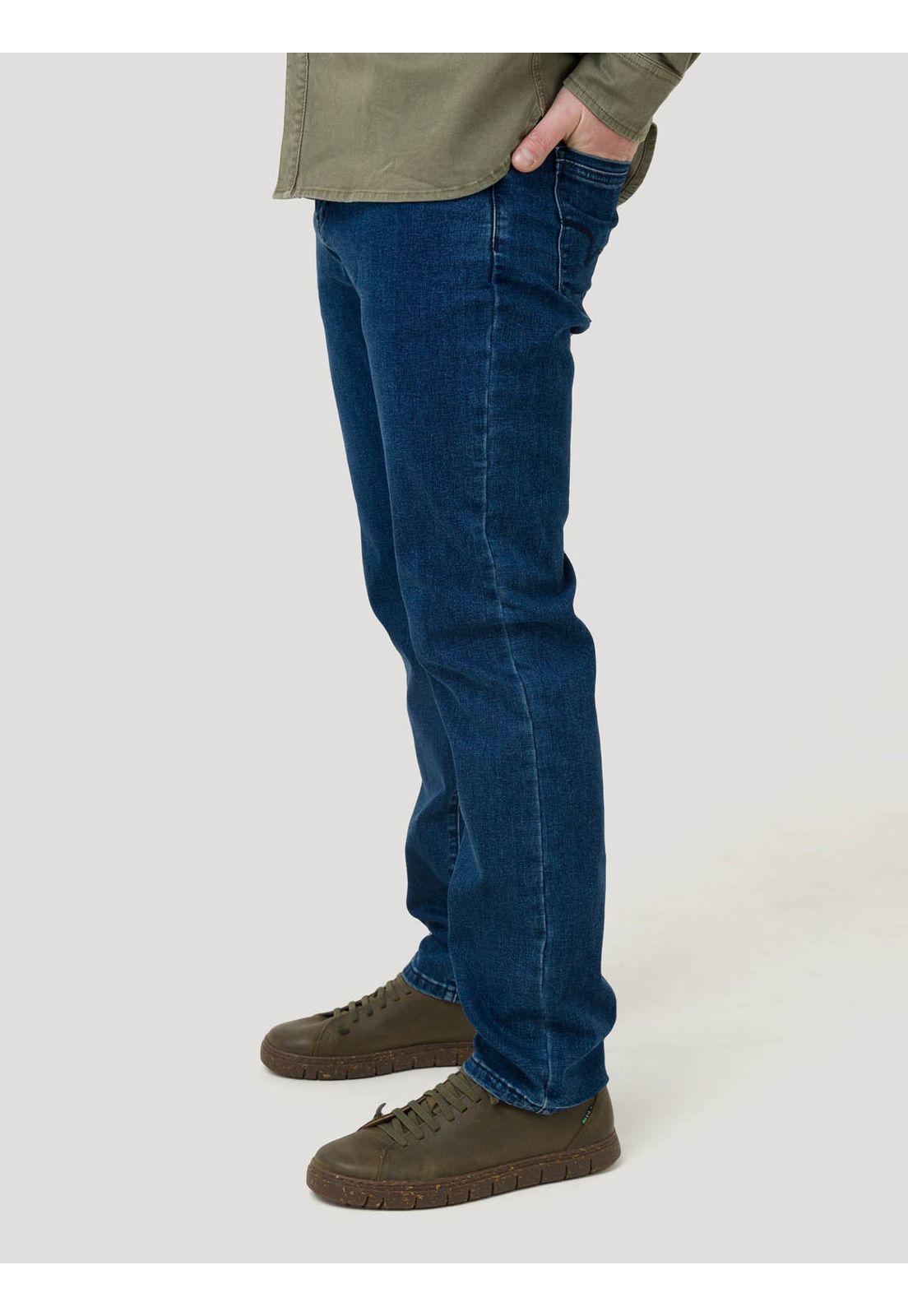 Jeans Algodón Hombre Bari Azul-5