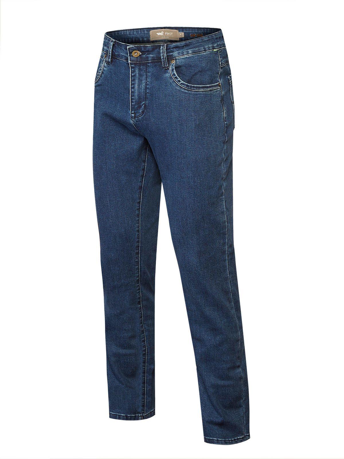 Jeans Algodón Hombre Bari Azul-0