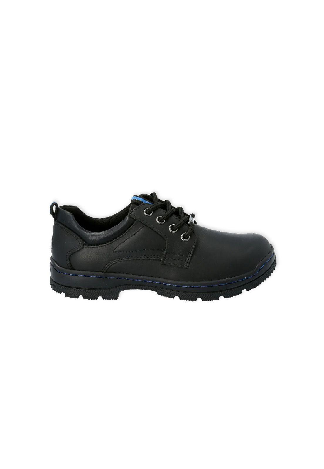 Zapato Escolar Cuero New I Wrk negro niño-0