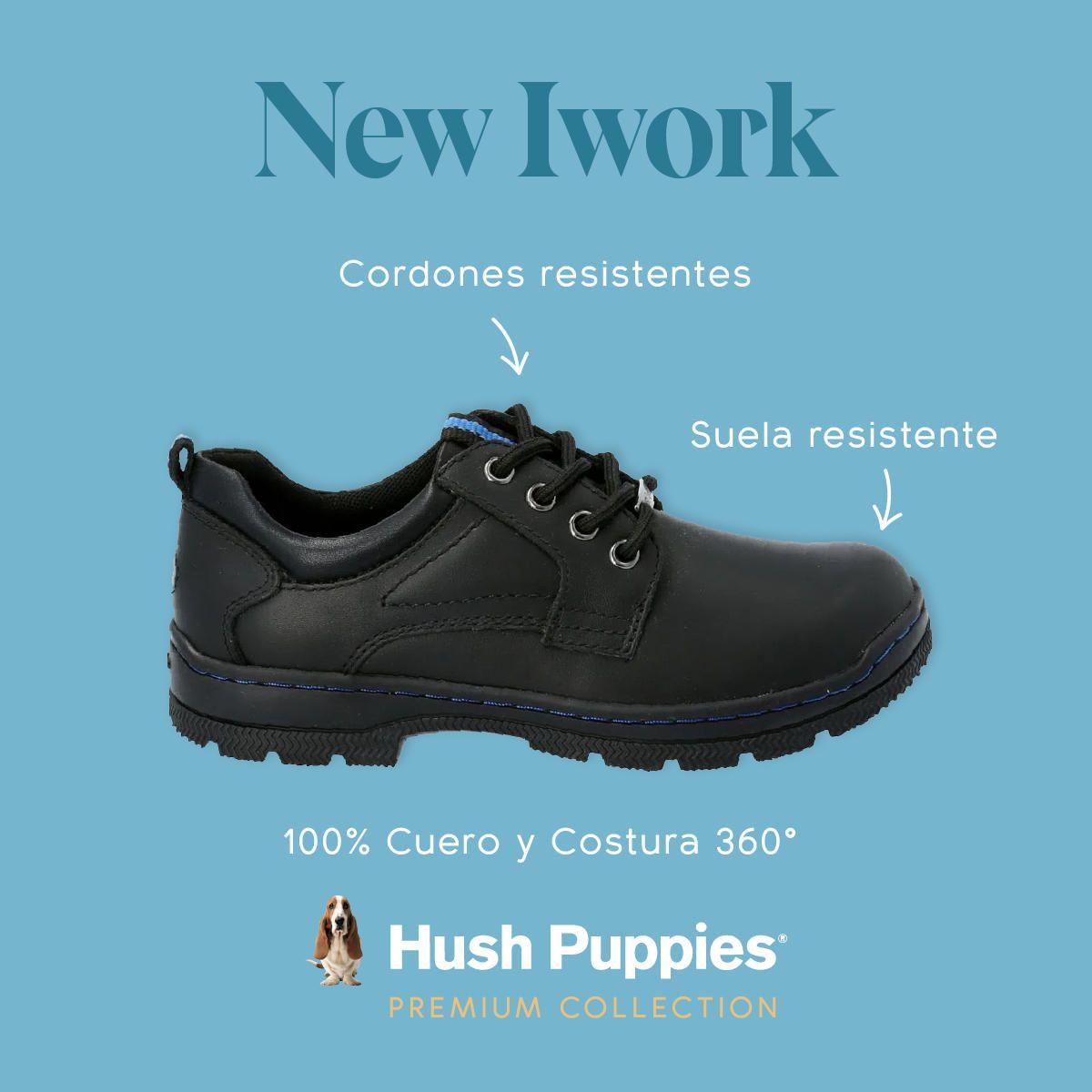 Zapato Escolar Cuero New I Wrk negro niño-1