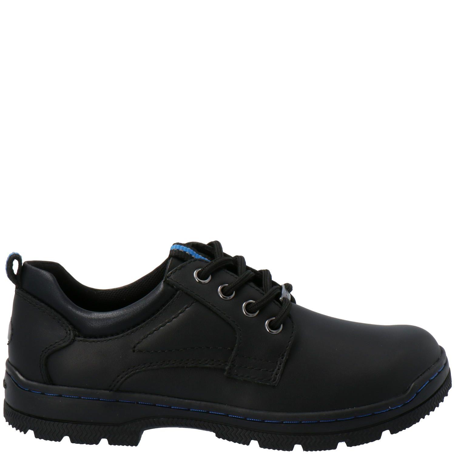 Zapato Escolar Cuero New I Wrk negro niño-4