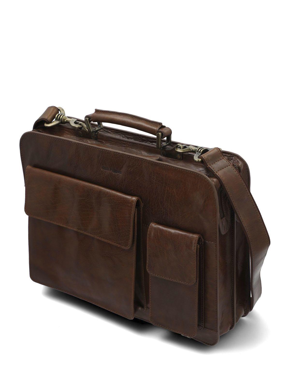 Maletin Cuero Hombre Vn George Bag Café-3