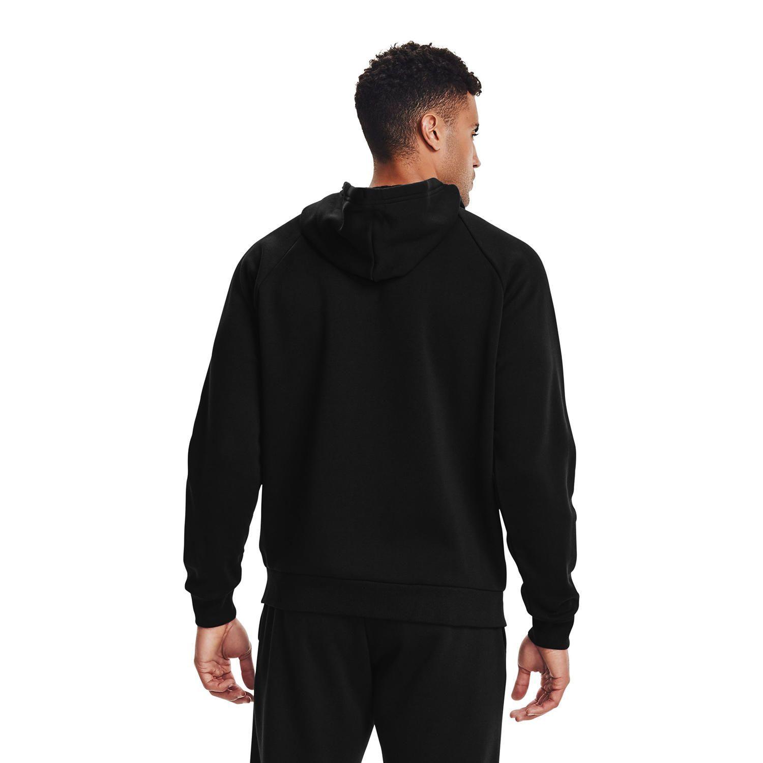 Polerón Training Rival Fleece Full Zip Negro Hombre-4
