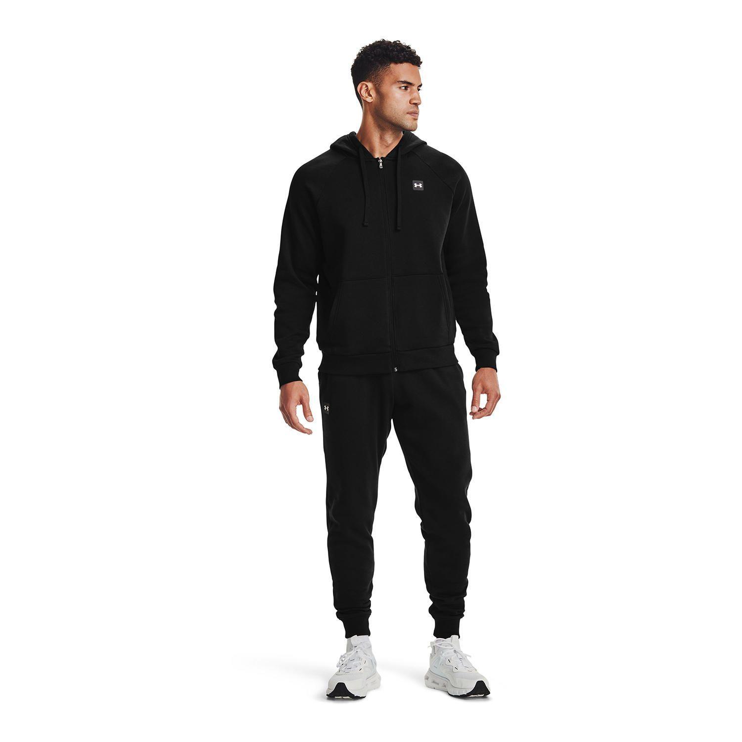 Polerón Training Rival Fleece Full Zip Negro Hombre-5