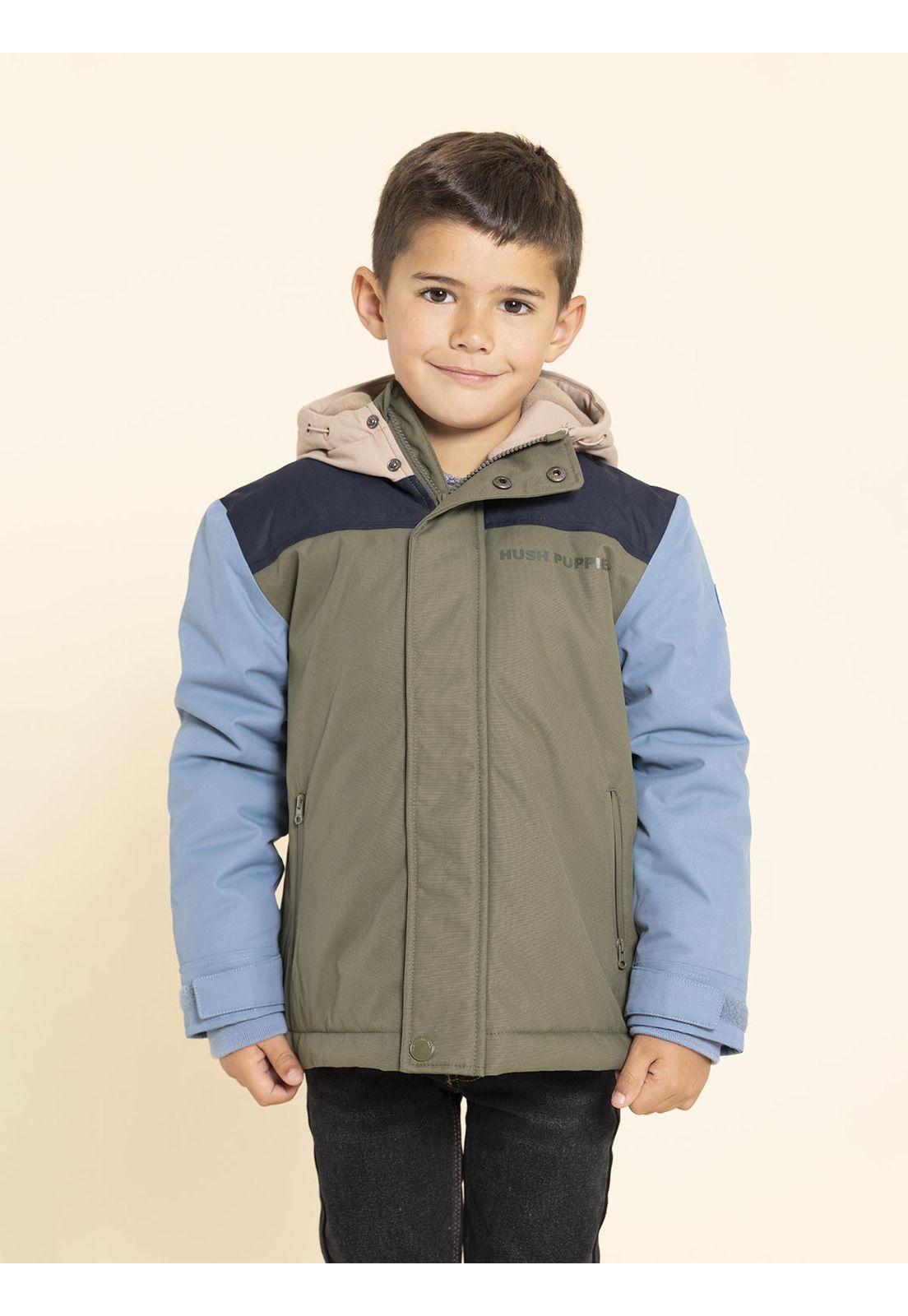Parka Waterproof Silvestre Niño Verde-1
