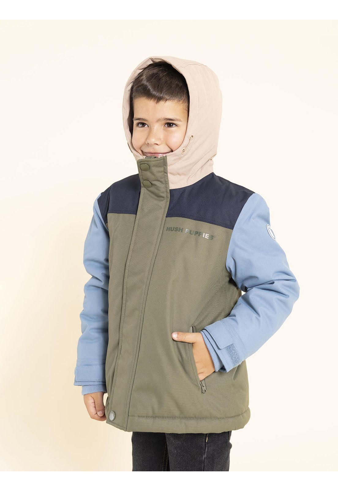 Parka Waterproof Silvestre Niño Verde-4