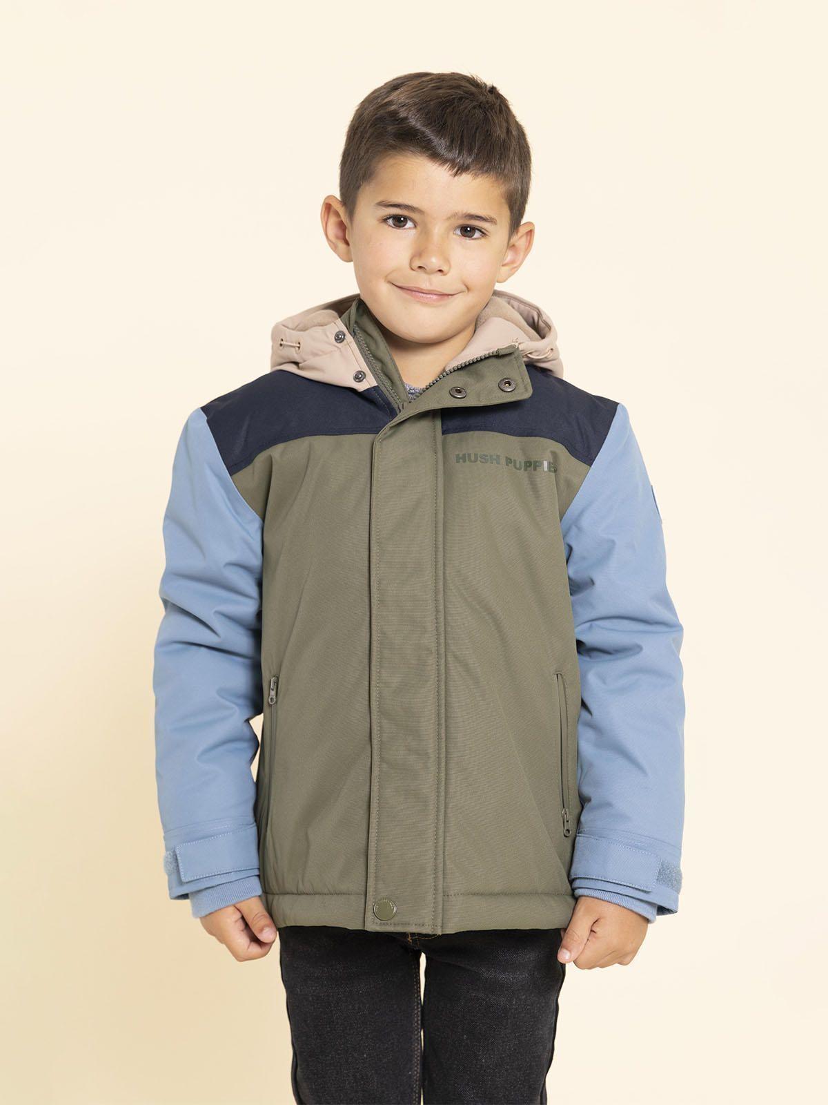 Parka Waterproof Silvestre Niño Verde-1