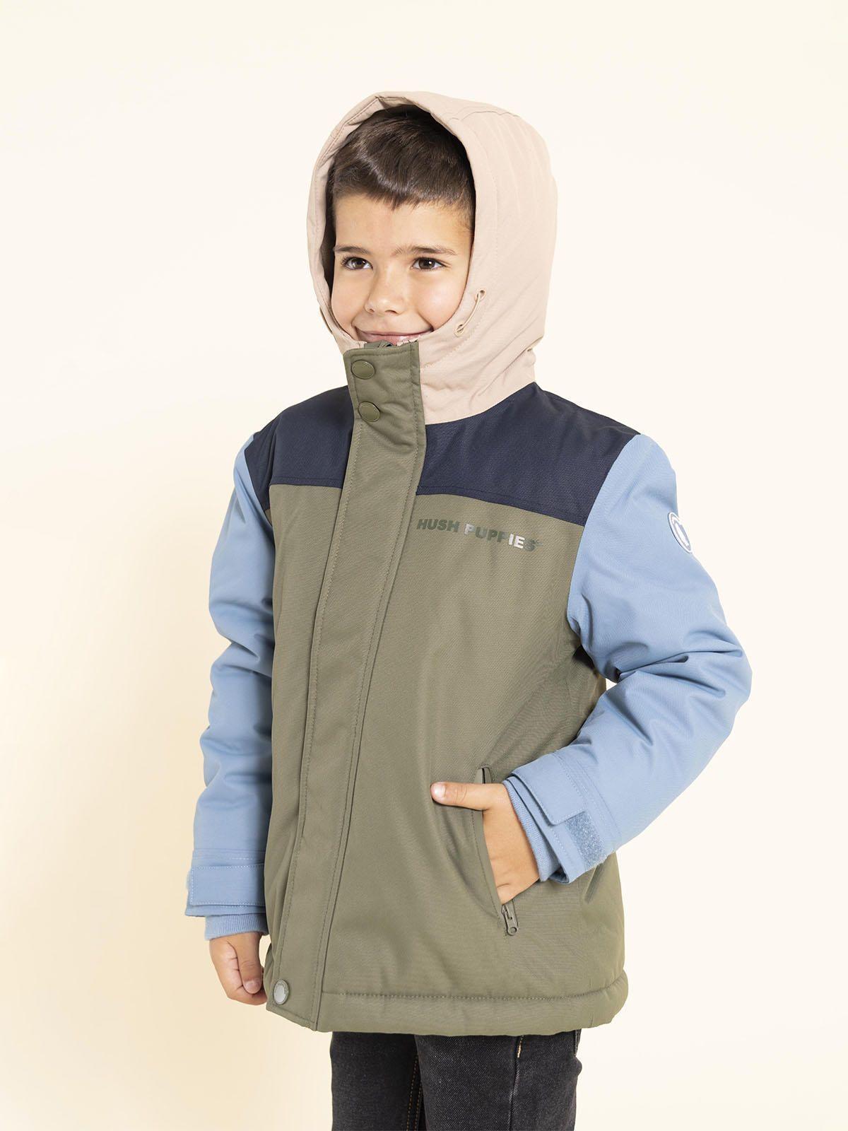Parka Waterproof Silvestre Niño Verde-4