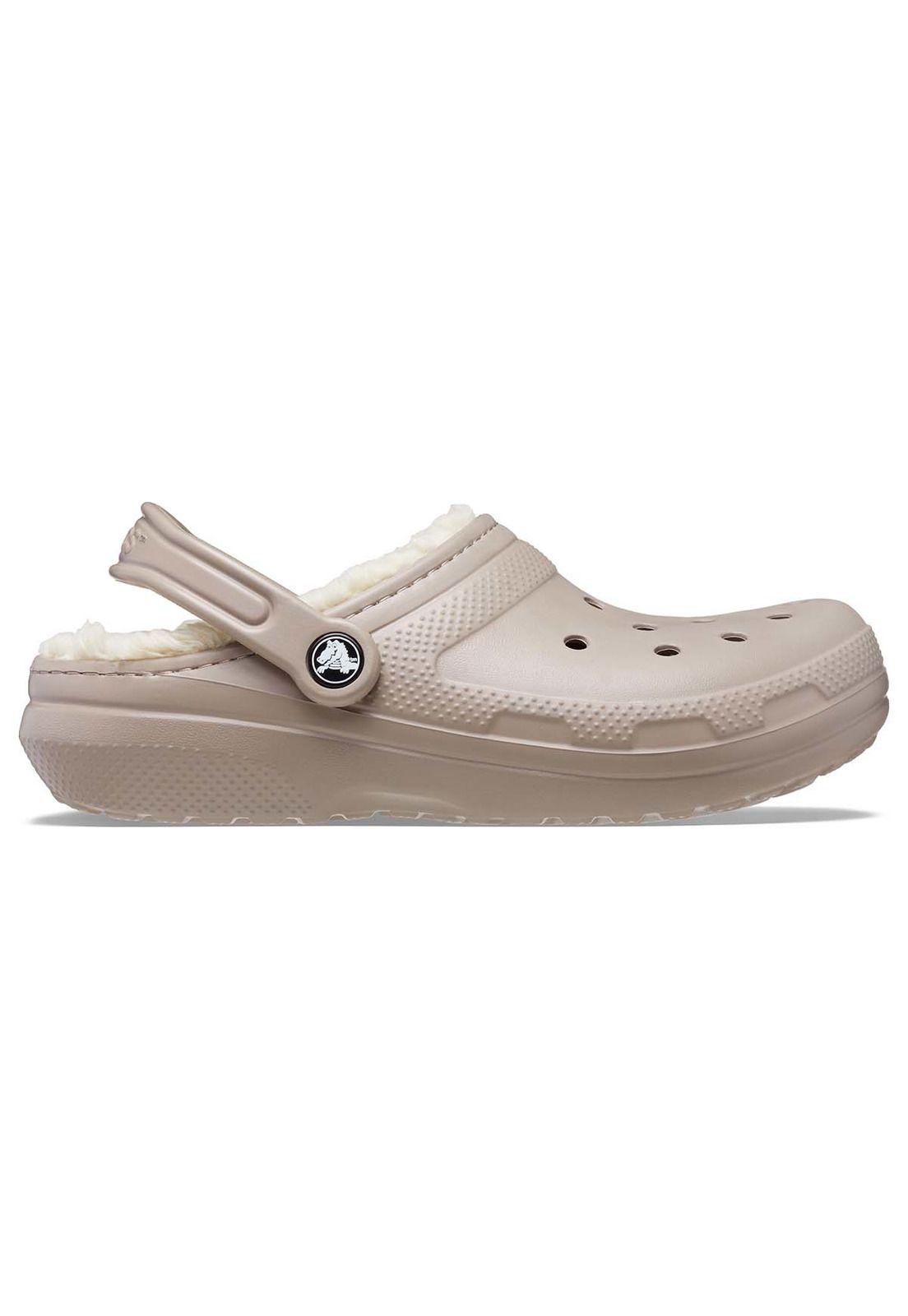 Zueco Crocs Mujer Classic Lined Chiporro Rosa-0