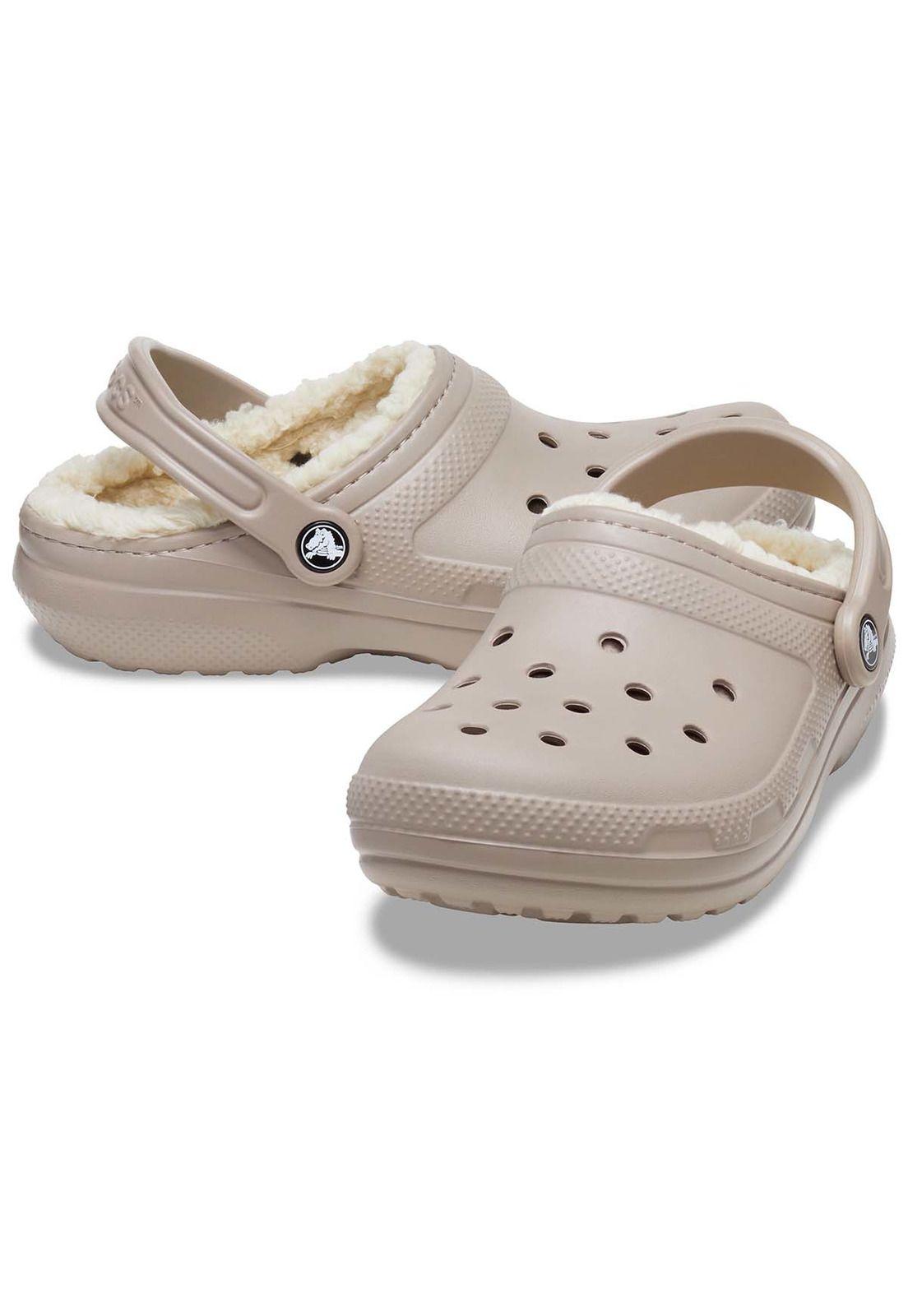 Zueco Crocs Mujer Classic Lined Chiporro Rosa-3