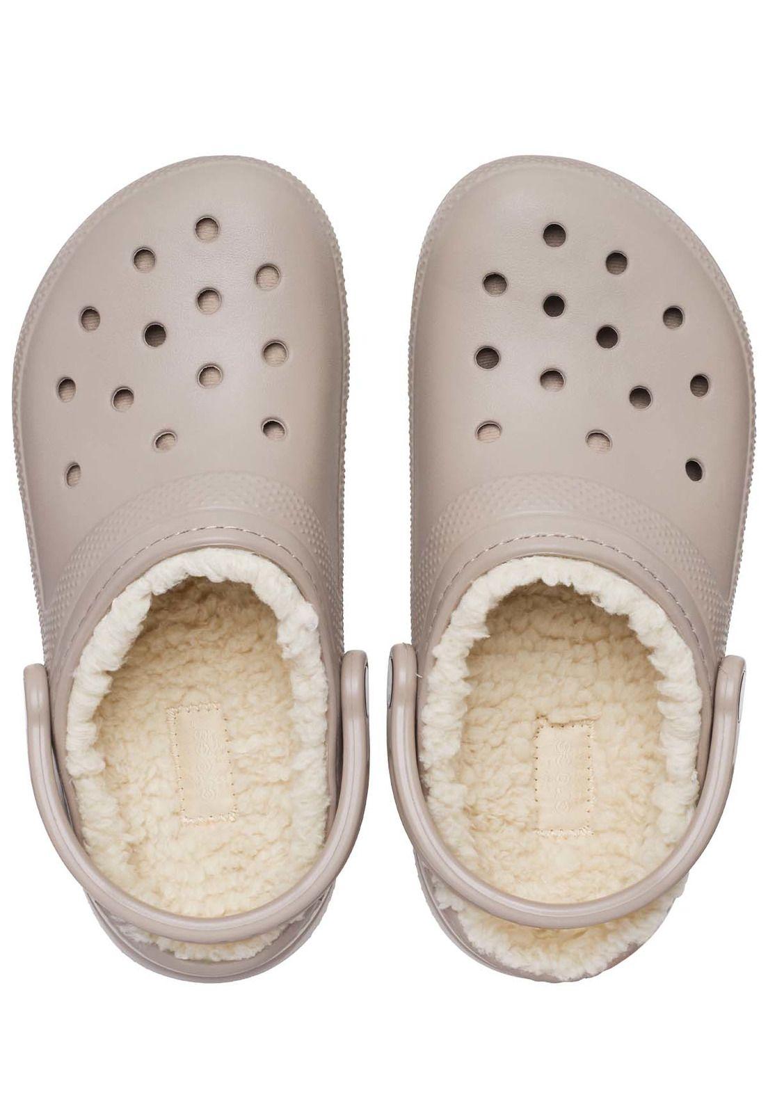Zueco Crocs Mujer Classic Lined Chiporro Rosa-4