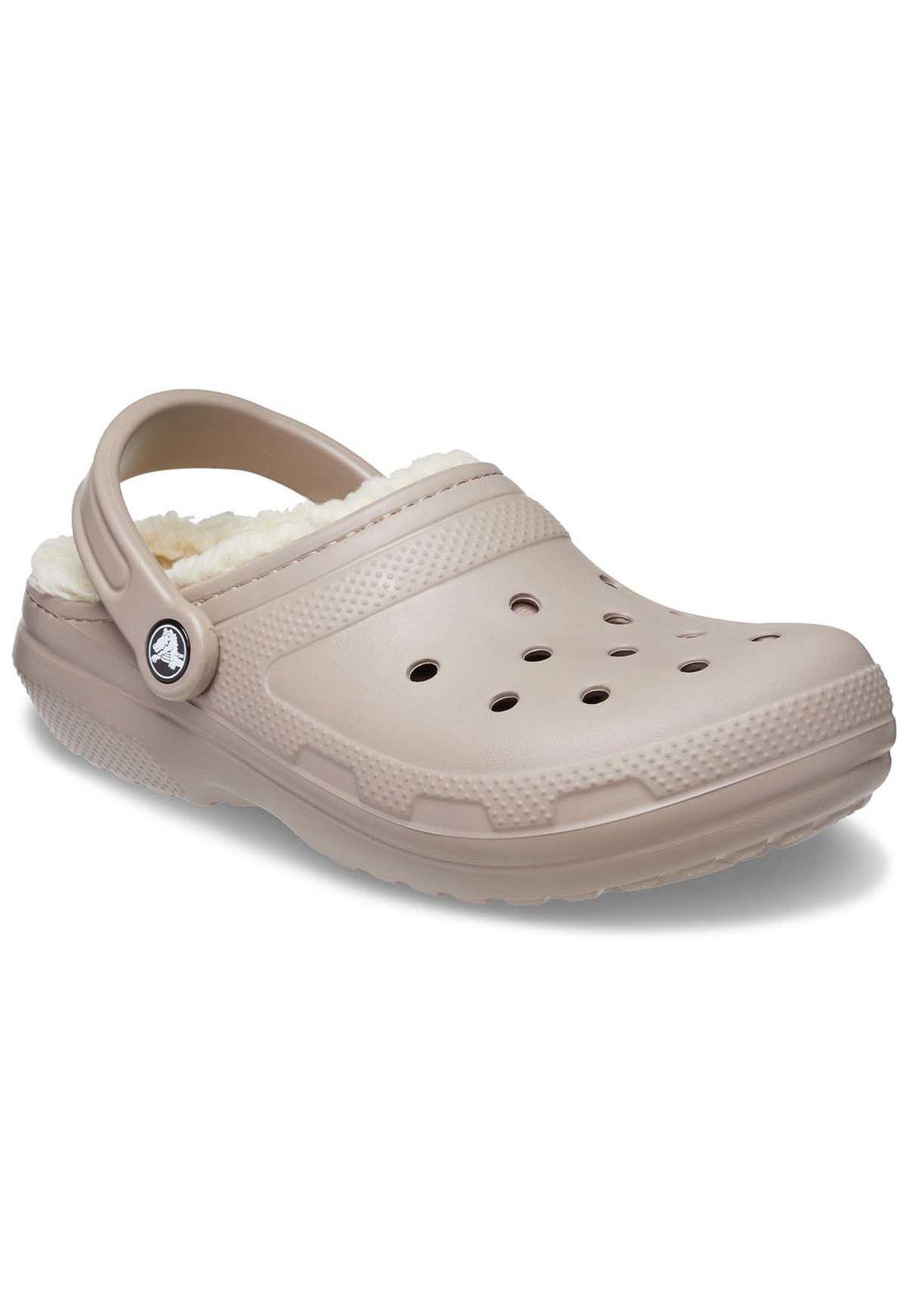 Zueco Crocs Mujer Classic Lined Chiporro Rosa-6