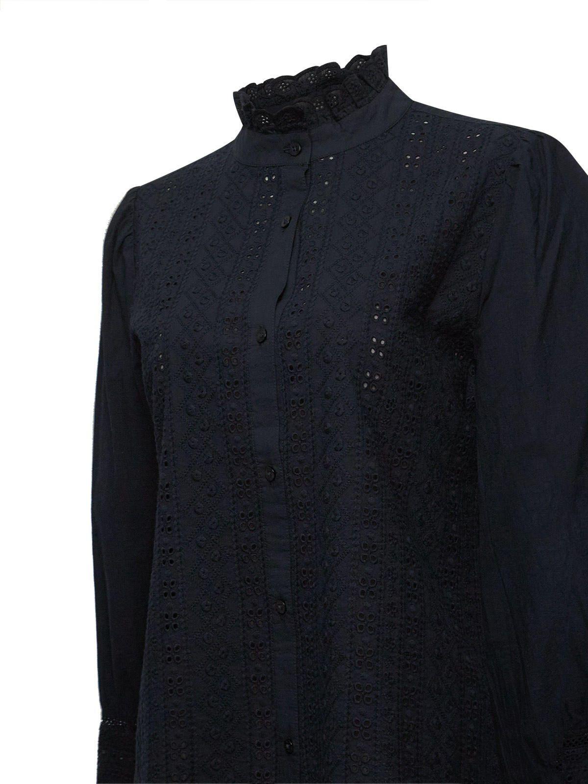 Blusa Algodón Orgánico Mujer Petunia Azul-3