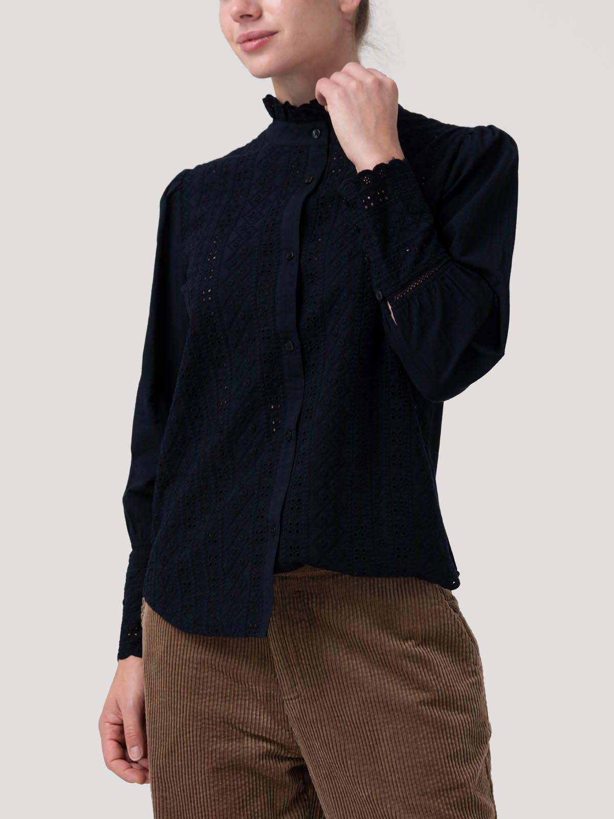 Blusa Algodón Orgánico Mujer Petunia Azul-4