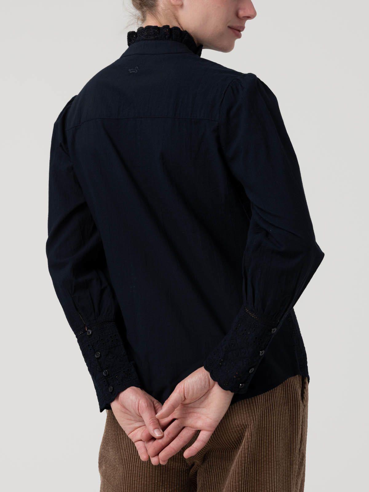 Blusa Algodón Orgánico Mujer Petunia Azul-5