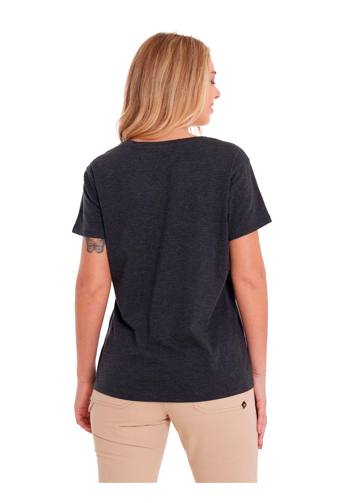 Polera Manga Corta Mujer Crew Graphic Tee 4 Negro-3