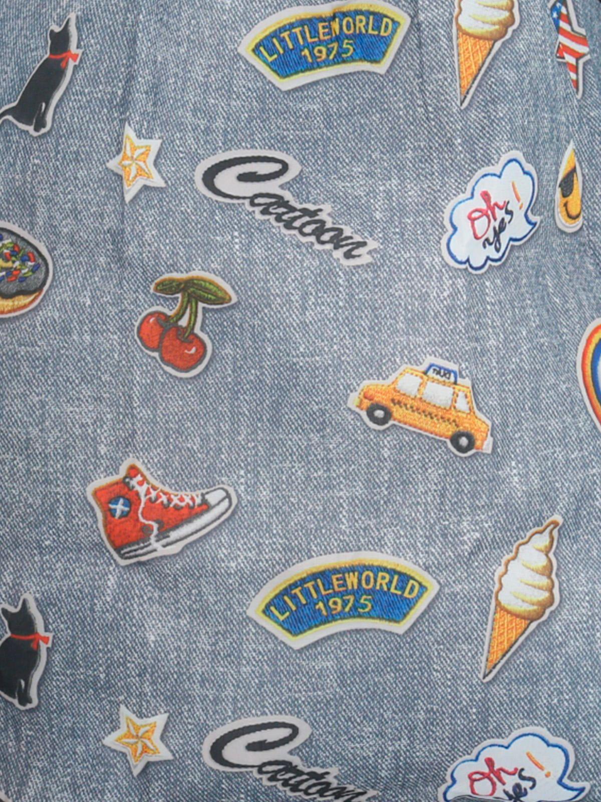 Bolsa Denim Shopping Bag Patch Mujer-2