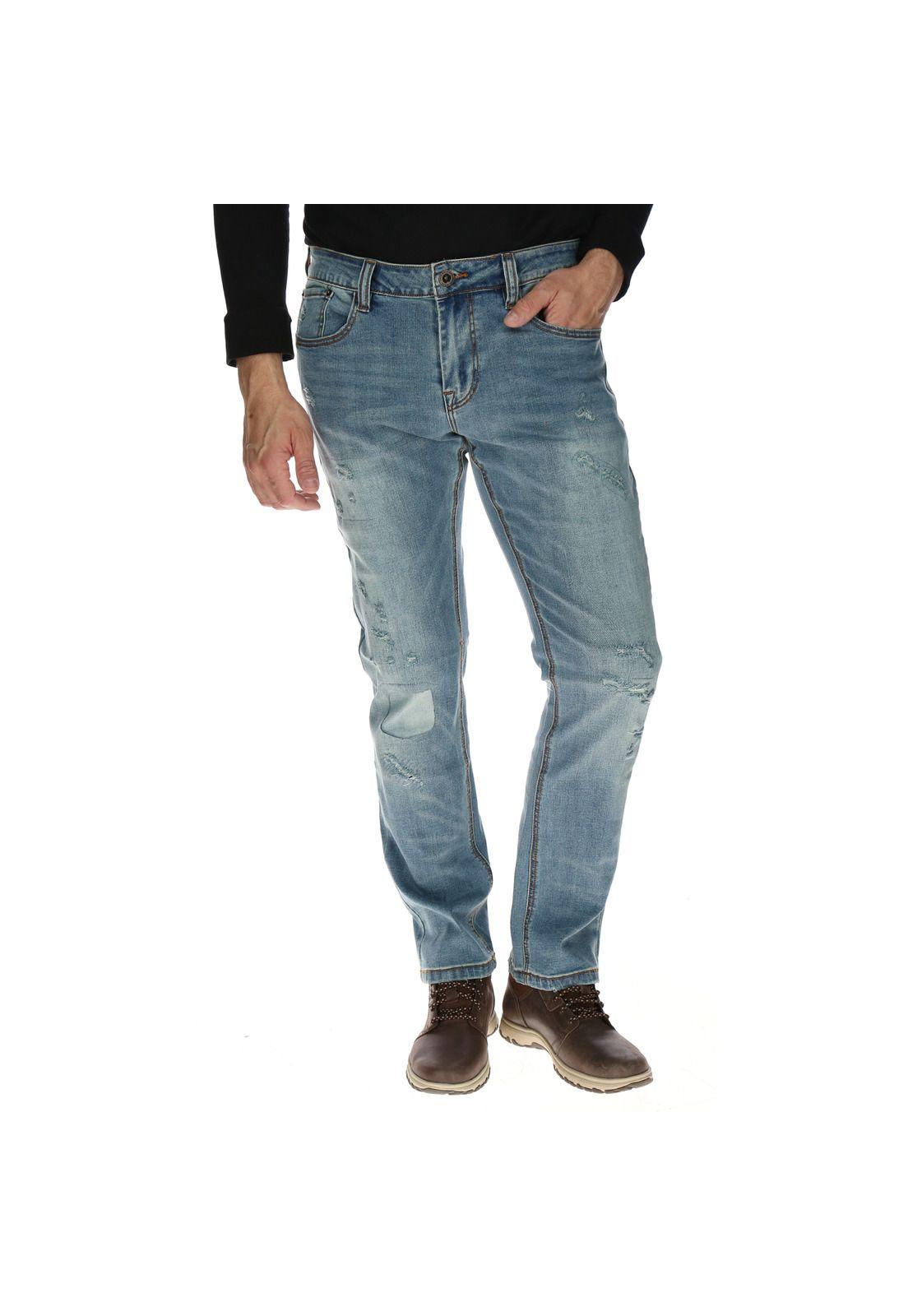 Jeans Hombre Edition 19 Slim Algodón Azul-0