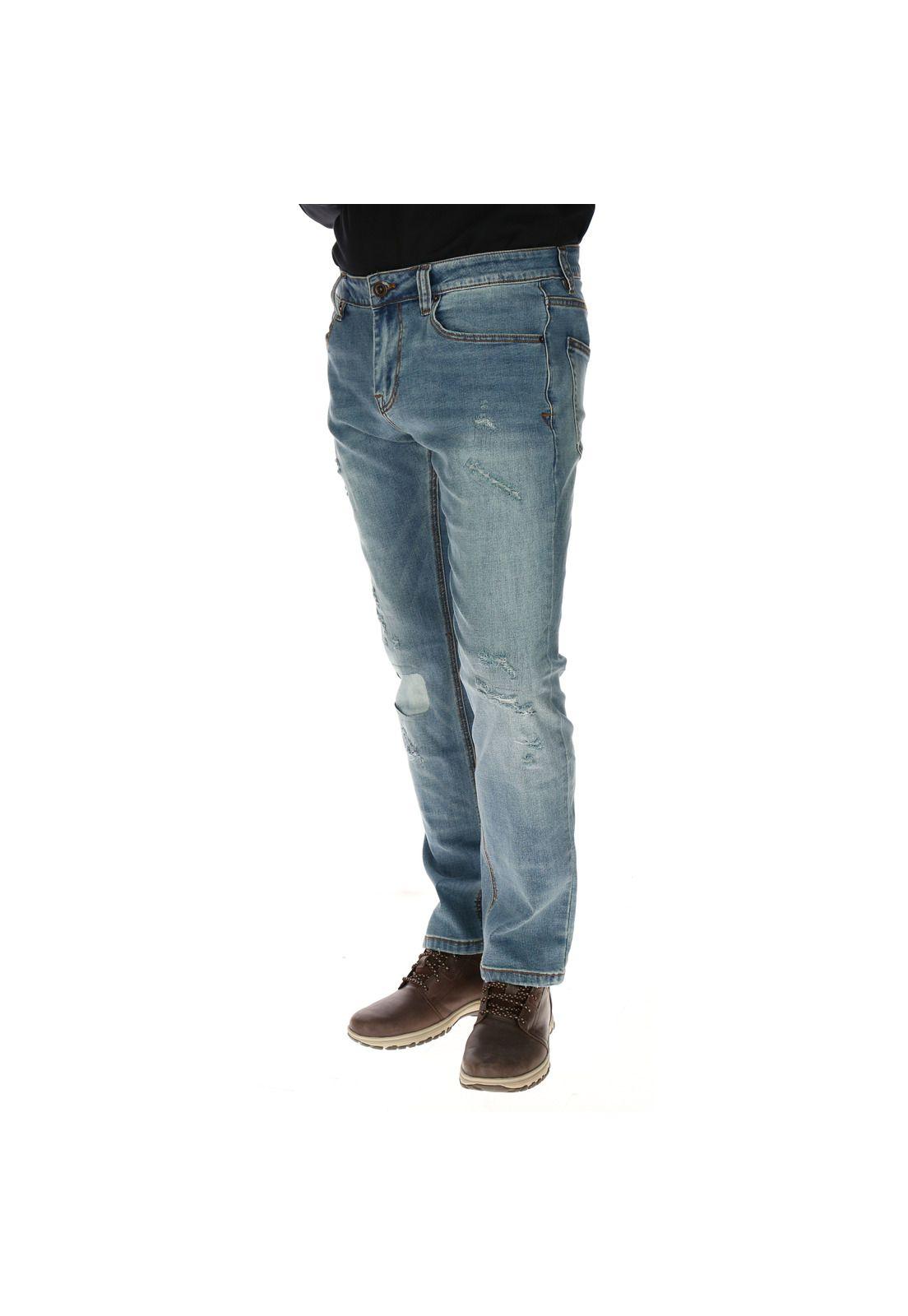 Jeans Hombre Edition 19 Slim Algodón Azul-1