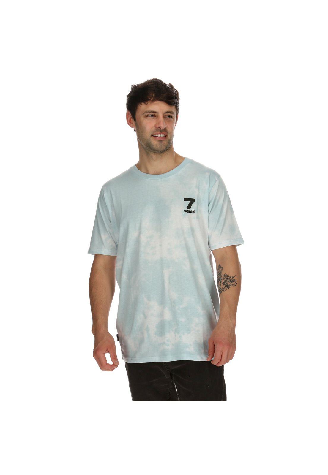 Polera M/C Hombre Tie Dye Ss Ii Burdeo 7Veinte-0