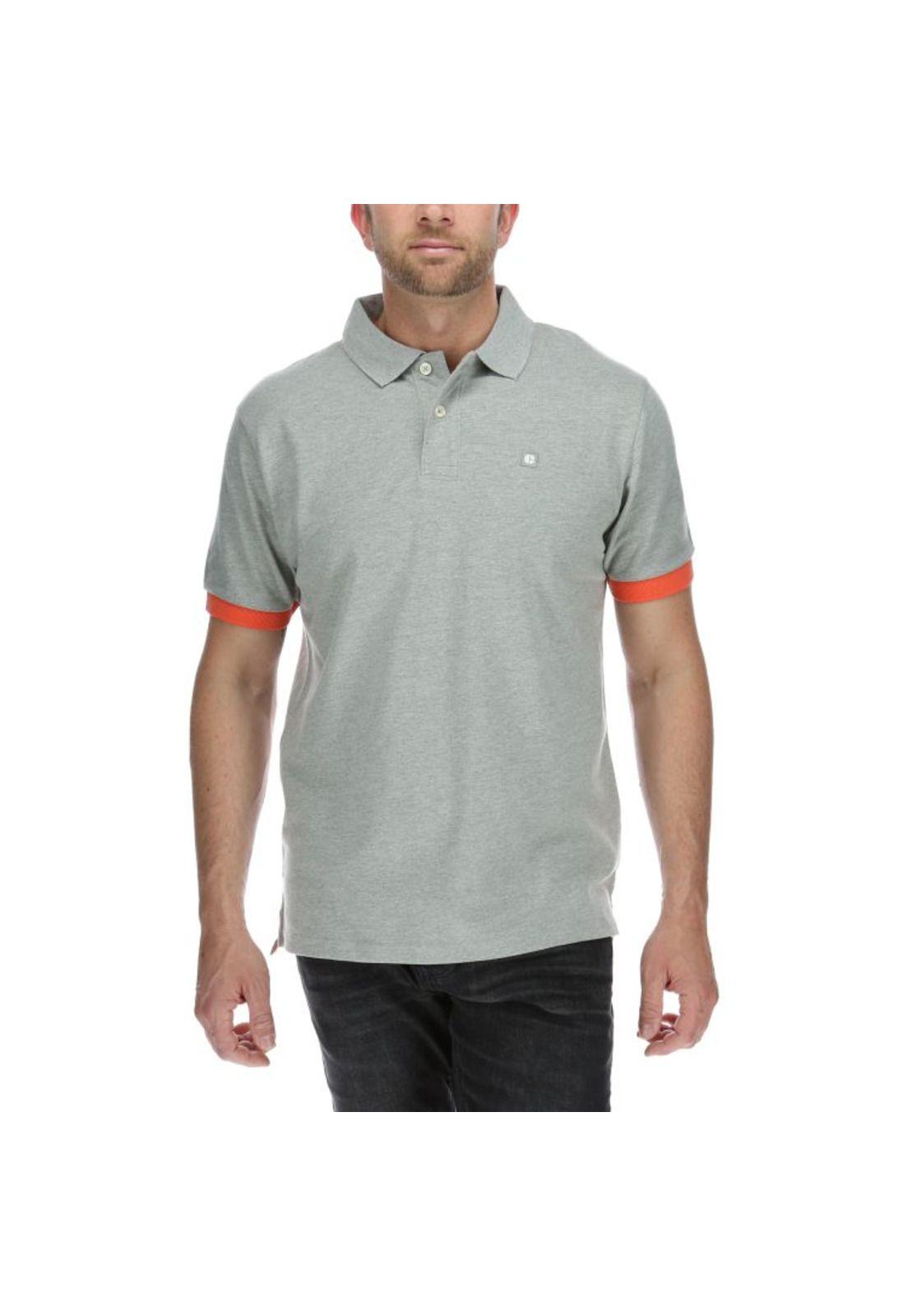 Polera Polo Hombre Code Polo Gris-0