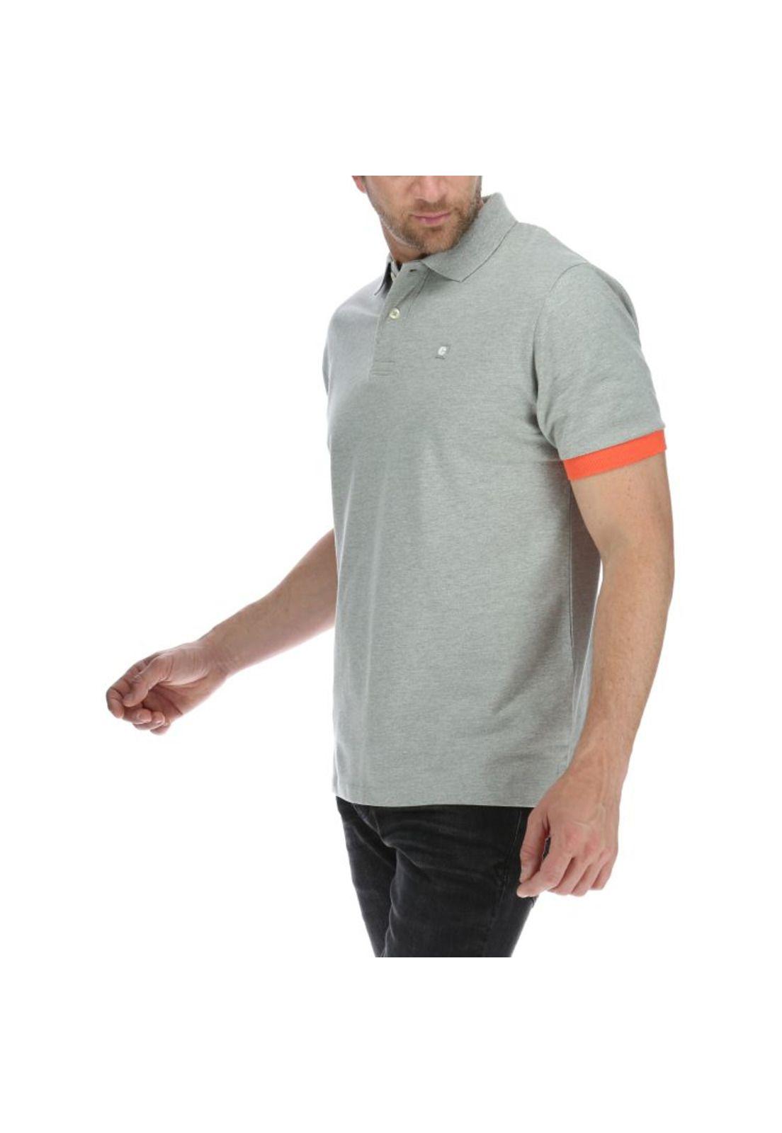 Polera Polo Hombre Code Polo Gris-1