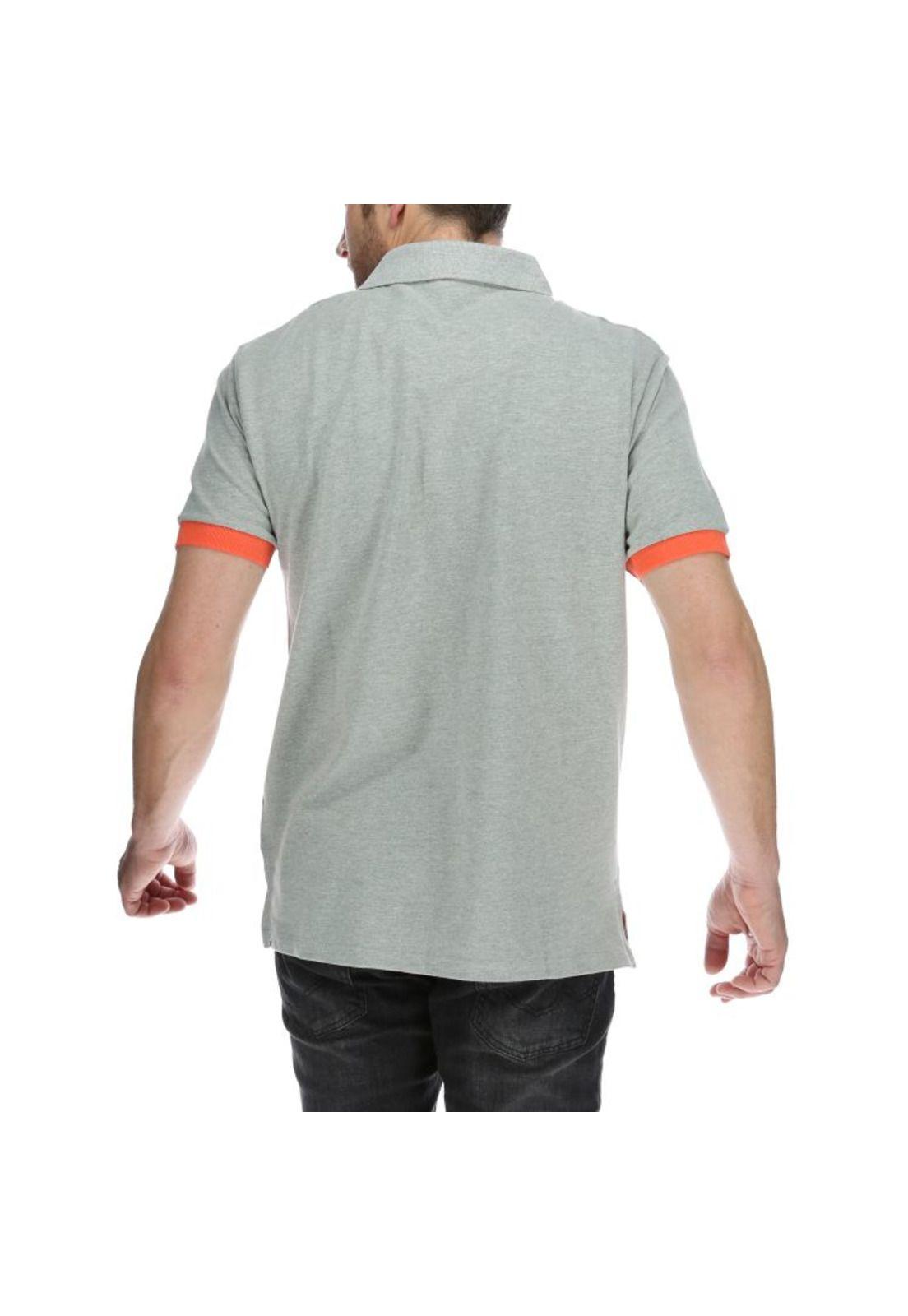 Polera Polo Hombre Code Polo Gris-2