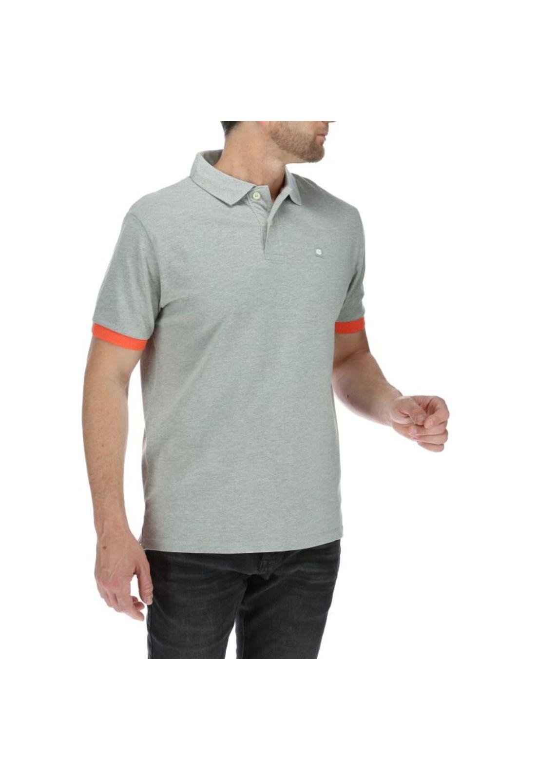 Polera Polo Hombre Code Polo Gris-3