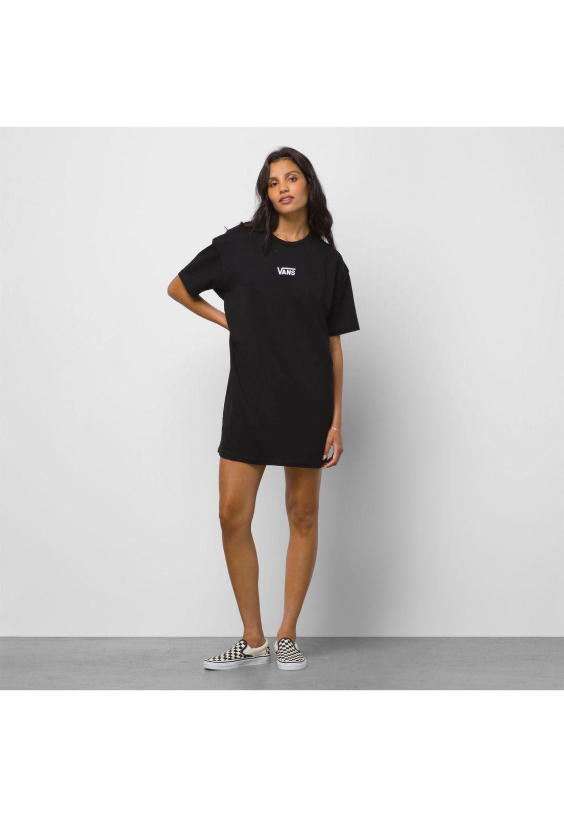 Vestido Wm Center Vee Tee Dr Negro Mujer-0