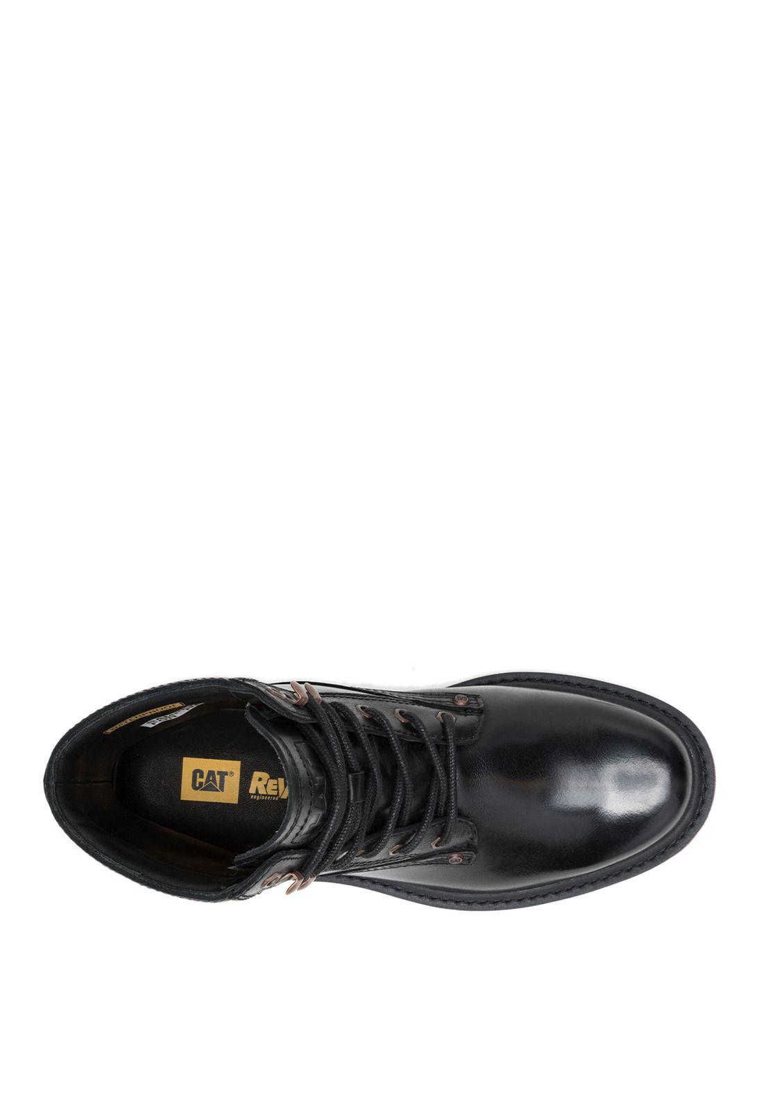 Botín Cuero Hombre Colorado Grader Waterproof Negro-6