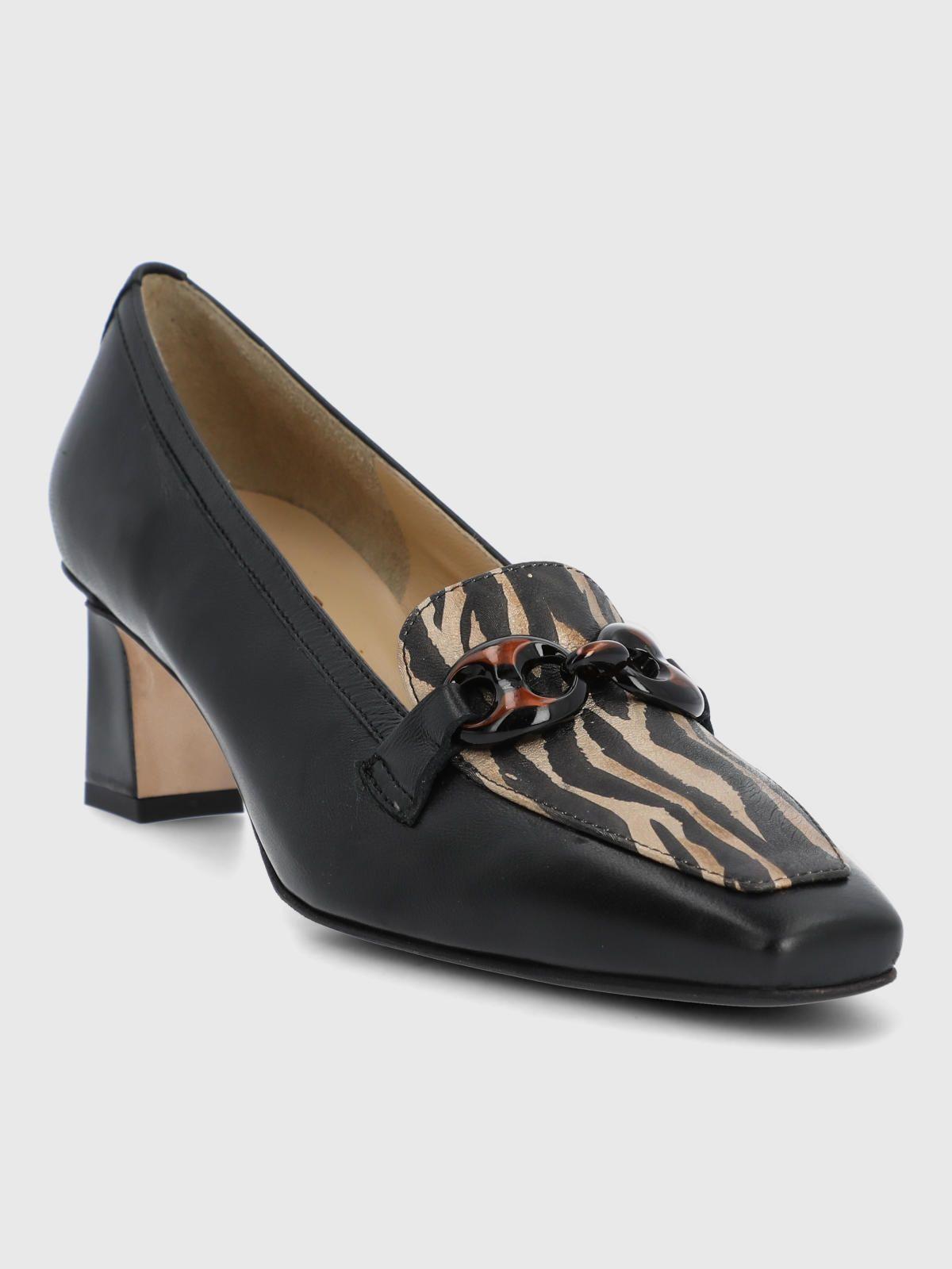 Zapato Brunate Cuero Mujer Dogana Negro-1