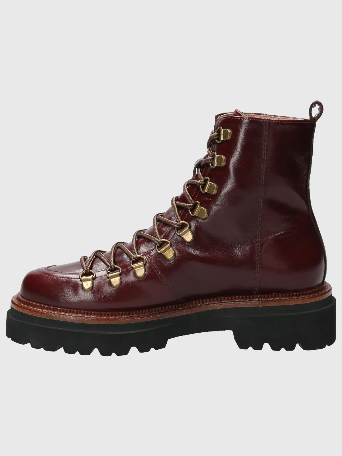 Botin Cuero Mujer Pardoner Rojo-5