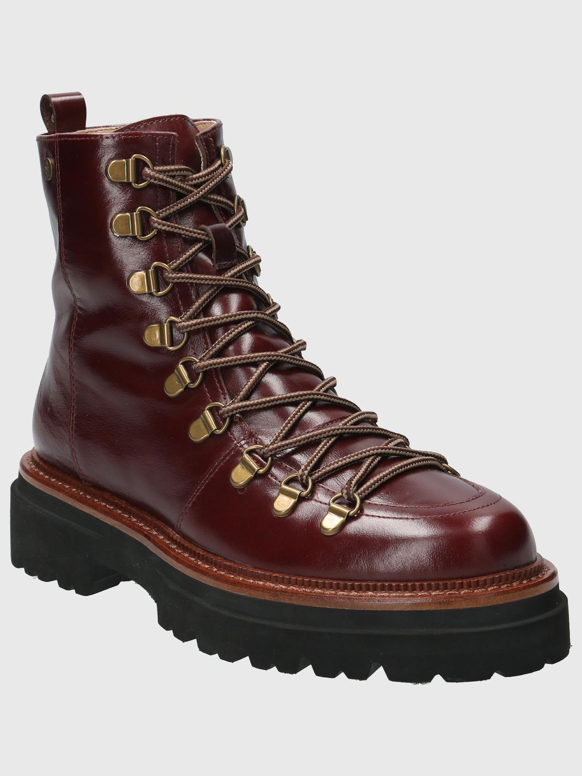 Botin Cuero Mujer Pardoner Rojo-0