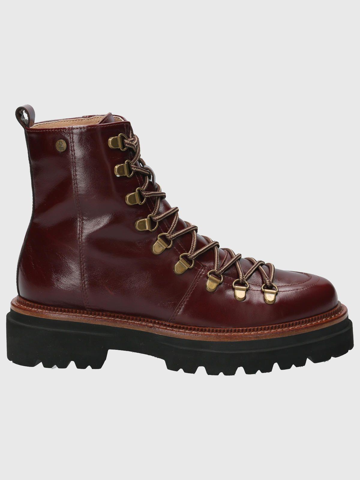 Botin Cuero Mujer Pardoner Rojo-1