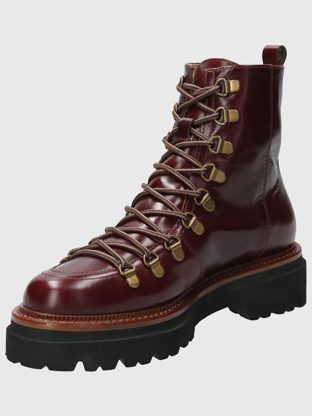 Botin Cuero Mujer Pardoner Rojo-4