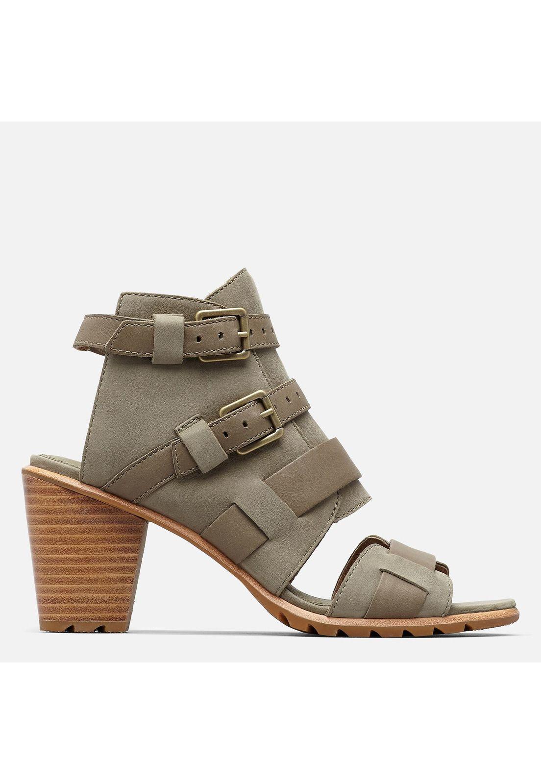Sandalia Nadia Buckle II Gris Mujer-0