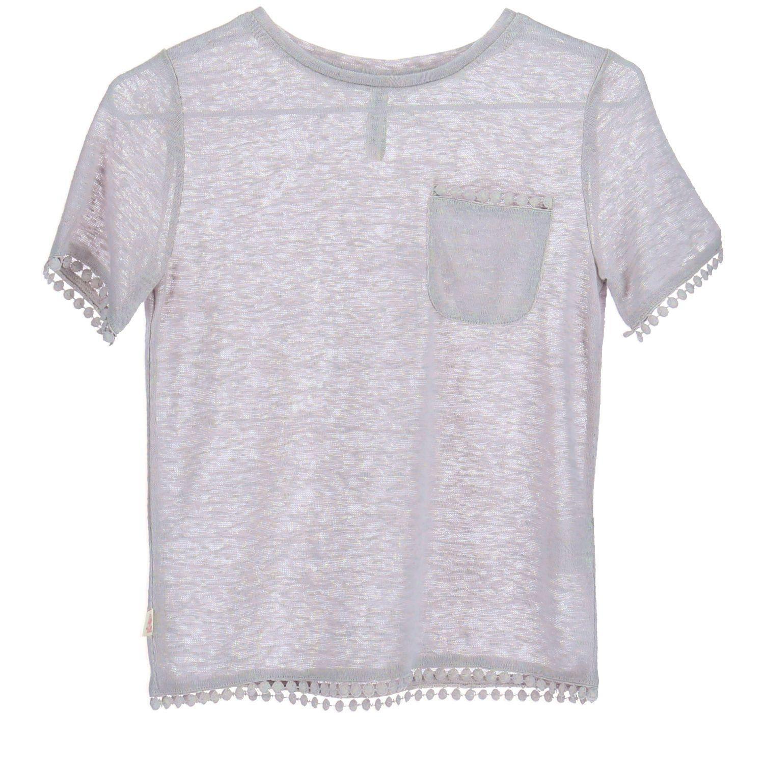 Polera M/C Lino Gs19-Tsh/Frutilla Morado-0