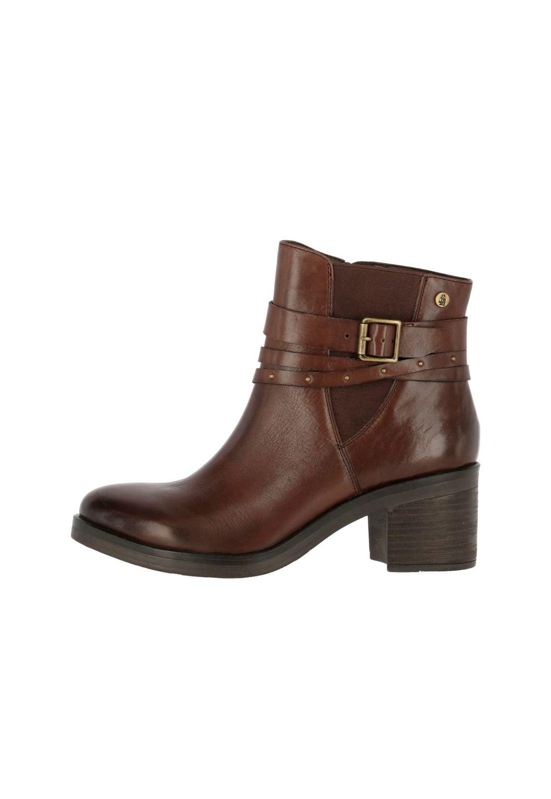 Botin Cuero Mujer Veme Café-2