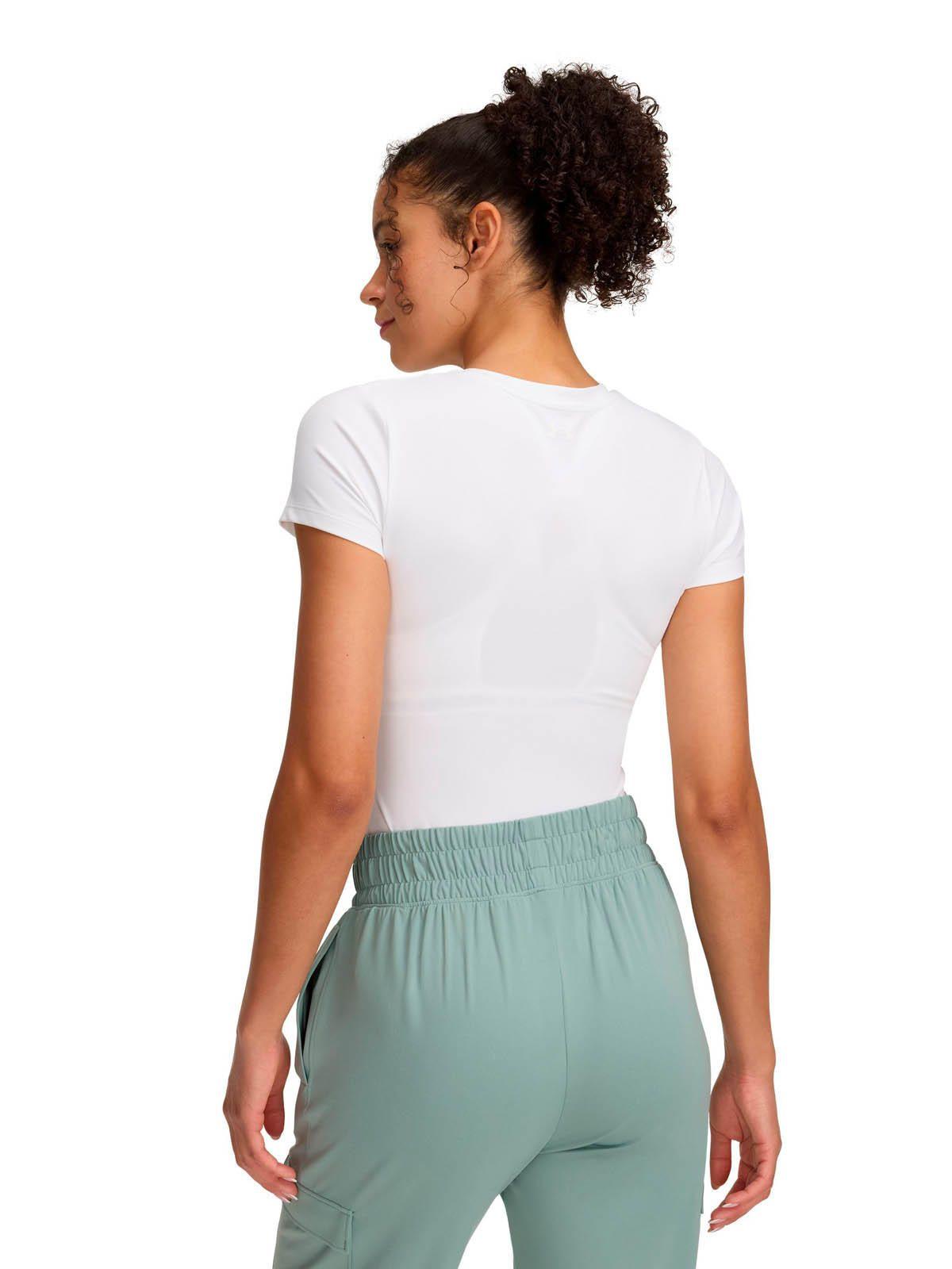 Polera Manga Corta de Training  Mujer Meridian Core Blanco -1