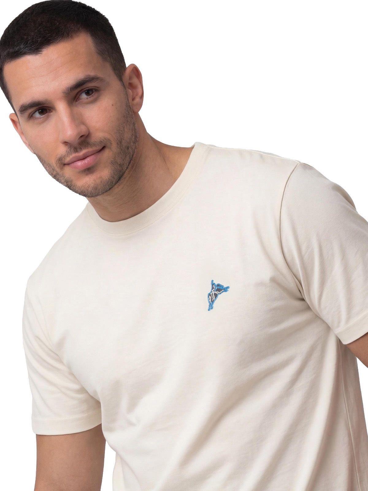 Polera Manga Corta Hombre Western Blanco-4
