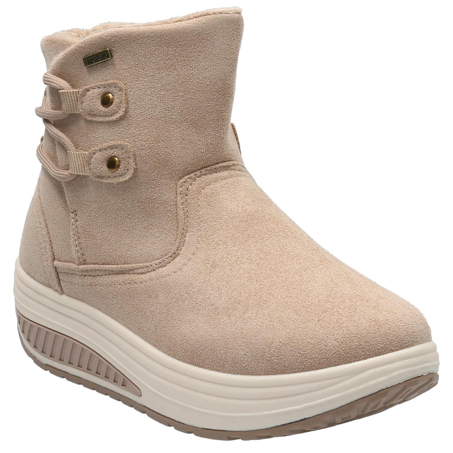 Botín Mujer Valence Beige-0