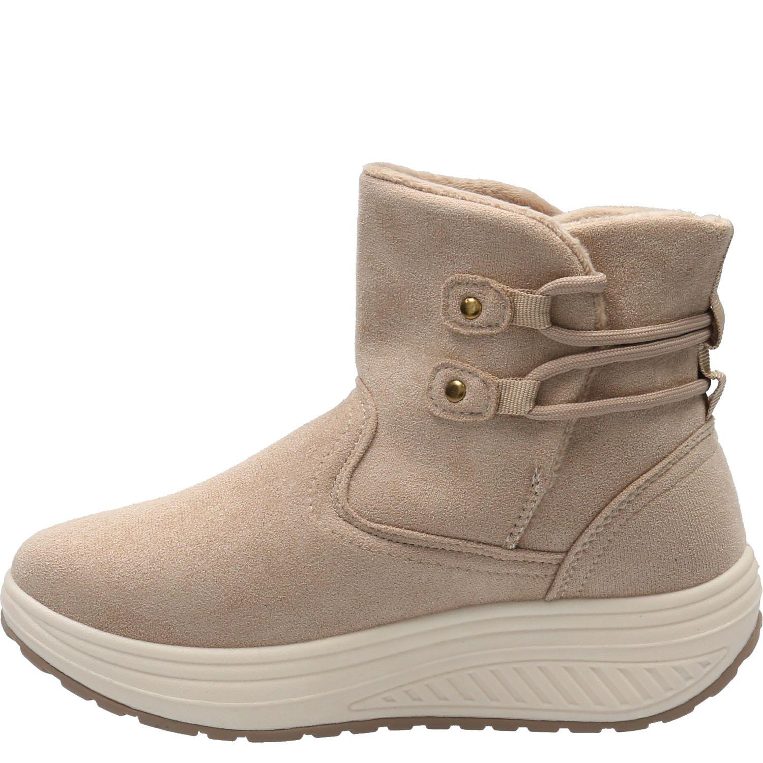 Botín Mujer Valence Beige-4