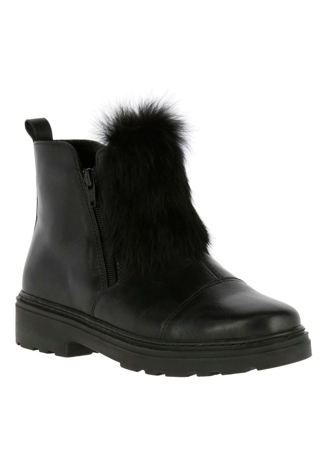 Botin Cuero Mujer Dox Negro-0
