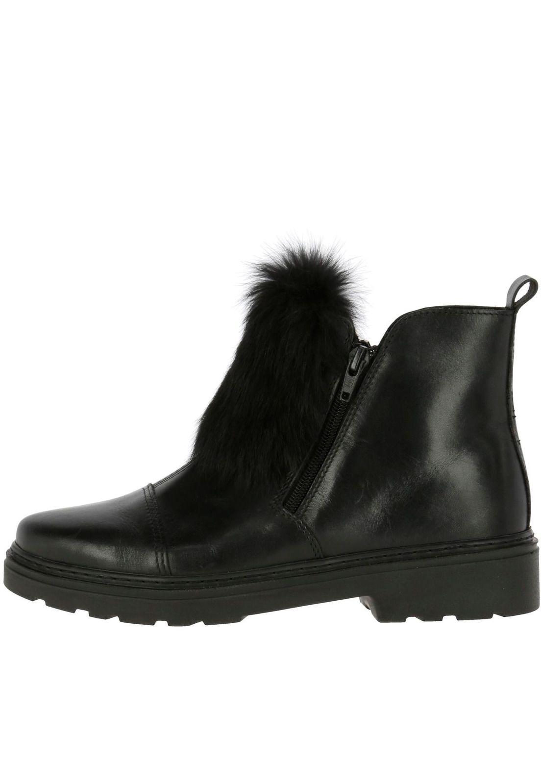 Botin Cuero Mujer Dox Negro-2