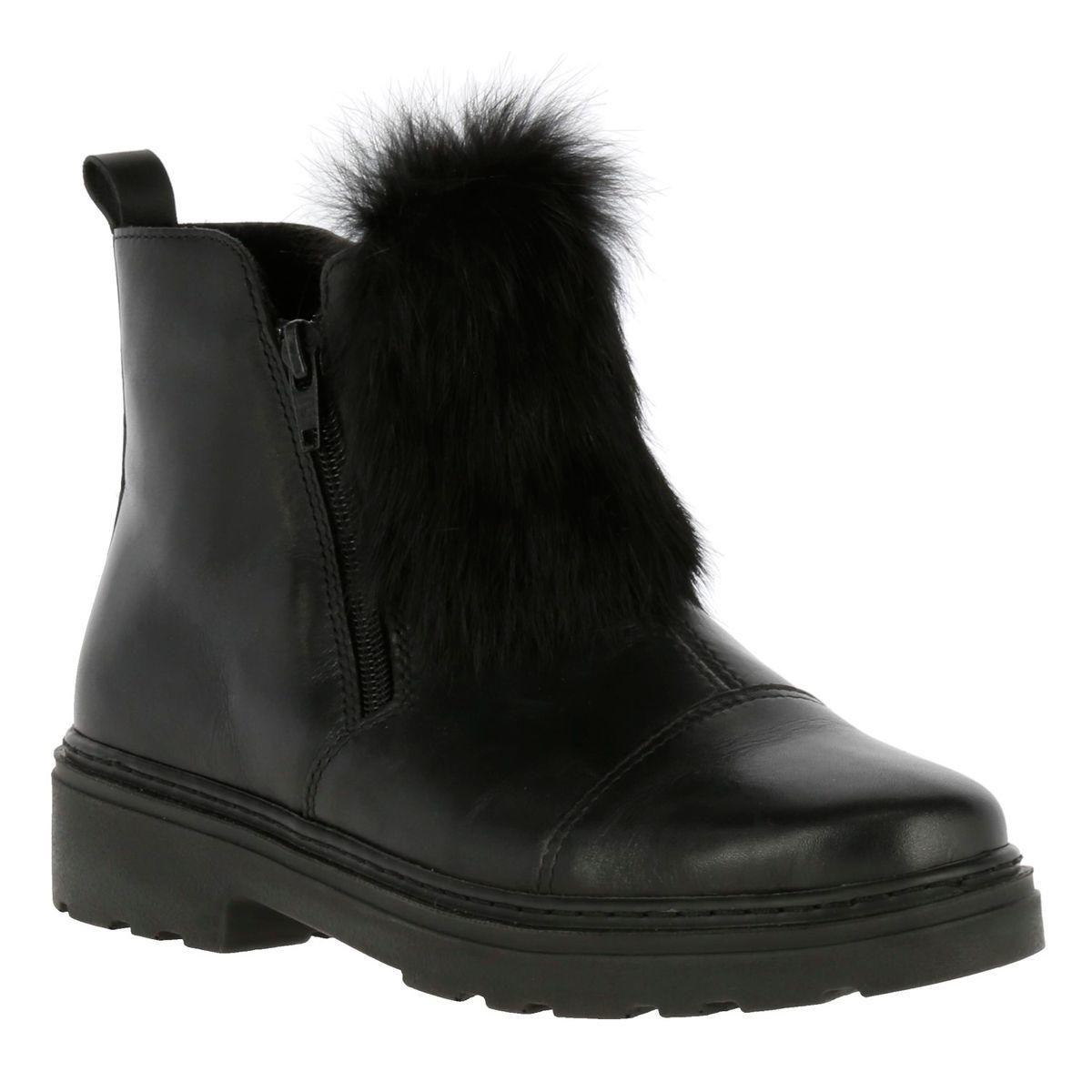 Botin Cuero Mujer Dox Negro-0