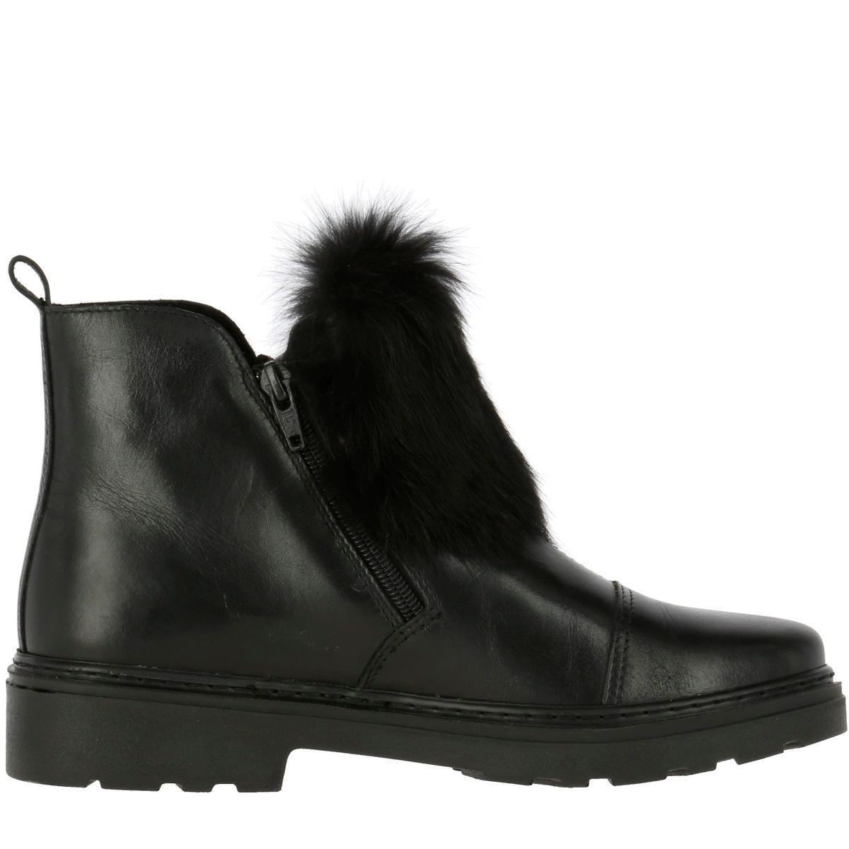 Botin Cuero Mujer Dox Negro-3