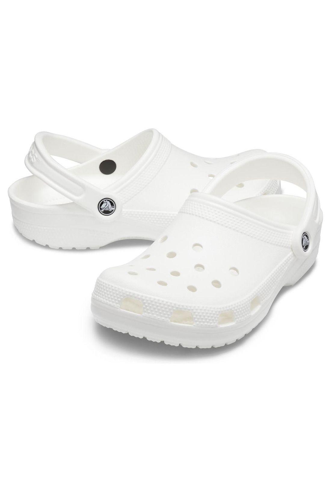 Zueco Crocs Mujer Classic Clog Blanco-3
