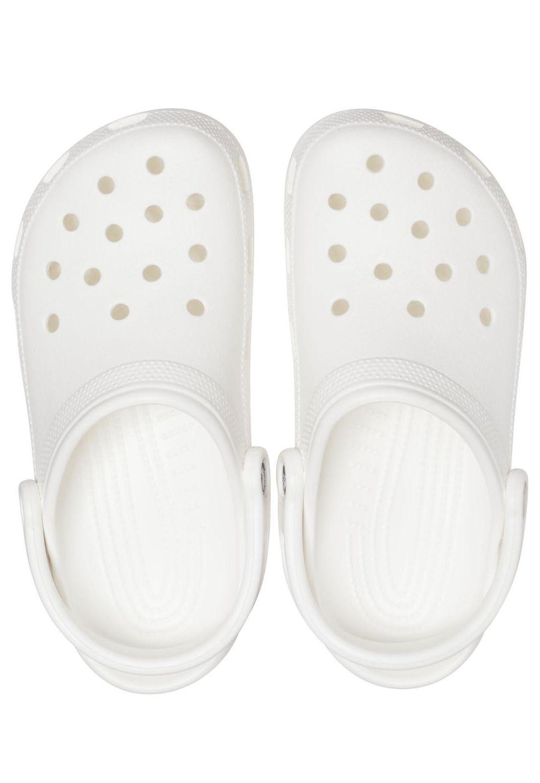 Zueco Crocs Mujer Classic Clog Blanco-4