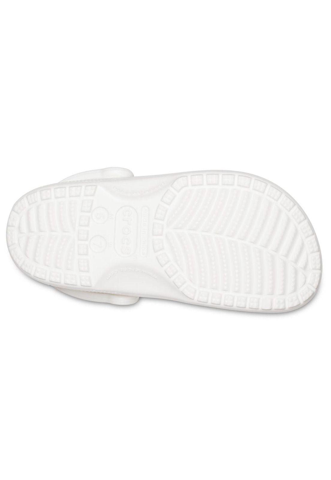 Zueco Crocs Mujer Classic Clog Blanco-5